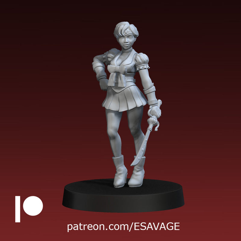 Outer Scout Miniatures | Sailor Scouts | Fantasy Miniature | Ethan Savage Studios TabletopXtra
