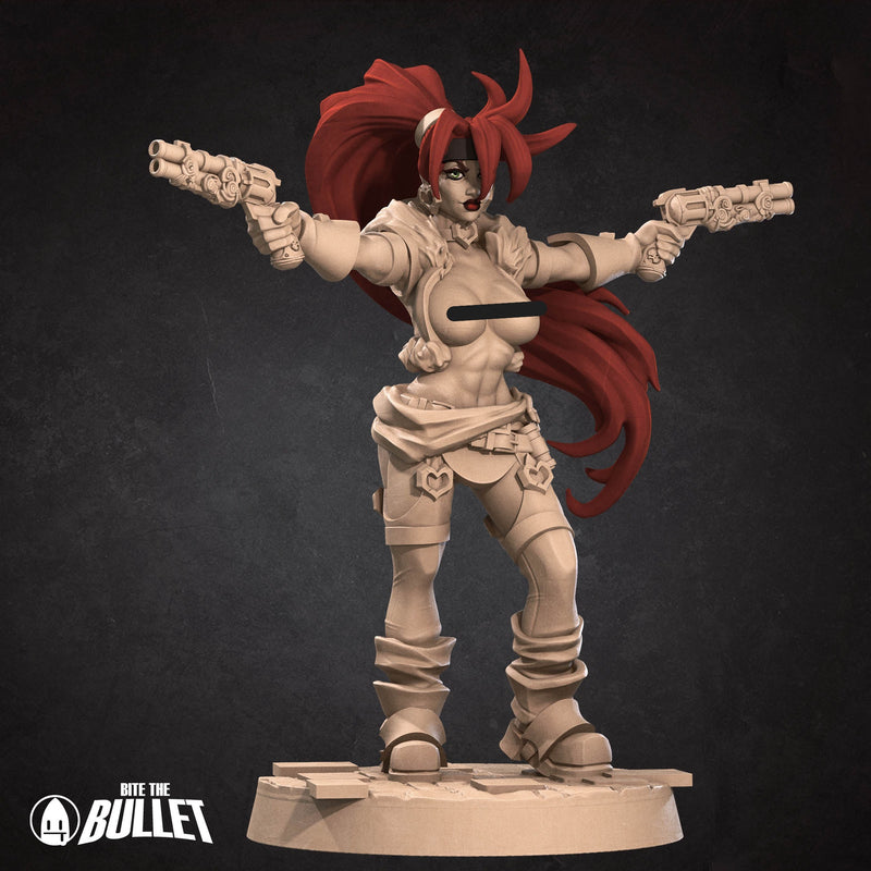 Outlaw Mercenary Pin-Up | Tabletop Fantasy Resin Miniatures | BTB