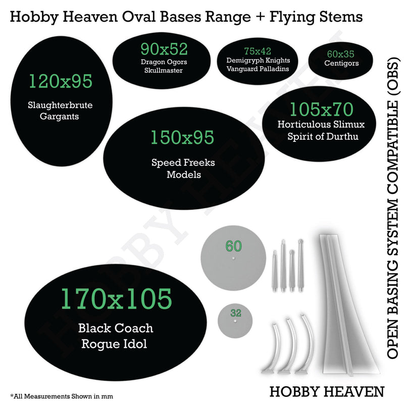 150x100 Rectangular Plain Plastic Bases