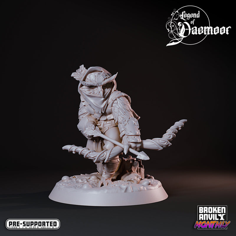 Owlfolk Adventurers Miniatures | Legend of Daemoor | Tabletop RPG Miniature TabletopXtra