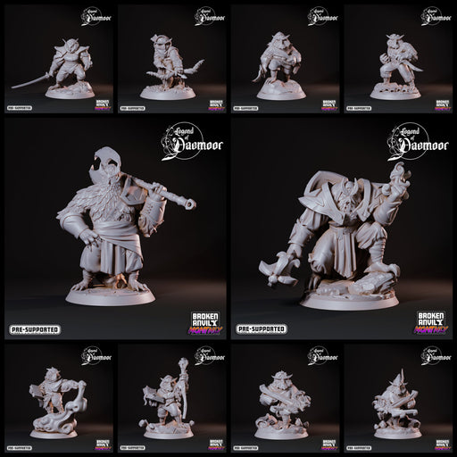Owlfolk Adventurers Miniatures | Legend of Daemoor | Tabletop RPG Miniature TabletopXtra