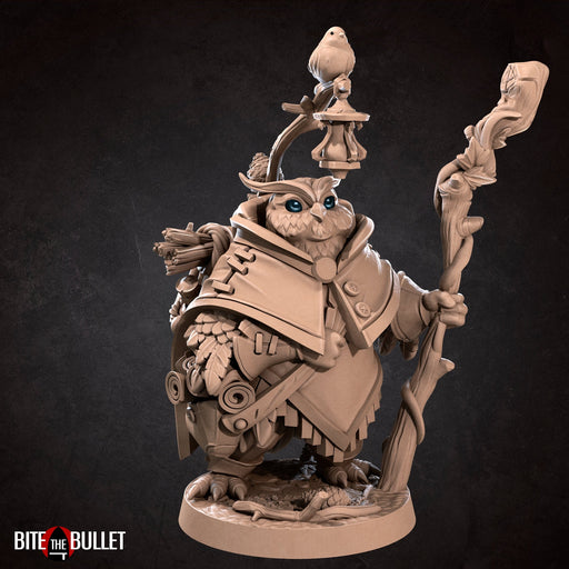 Owlfolk Forest Keeper | Bullet Town Christmas | Fantasy Miniature | Bite the Bullet TabletopXtra