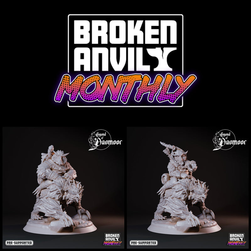 Owlfolk Owlbear Riders Miniatures | Legend of Daemoor | Tabletop RPG Miniature TabletopXtra