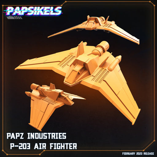 P-203 Air Fighter | Star Entrance | Sci-Fi Miniature | Papsikels TabletopXtra
