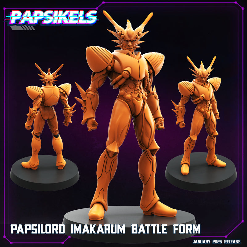 Papsilord Imakarum Battle Form | Cyberpunk Sci-Fi Miniature | Papsikels