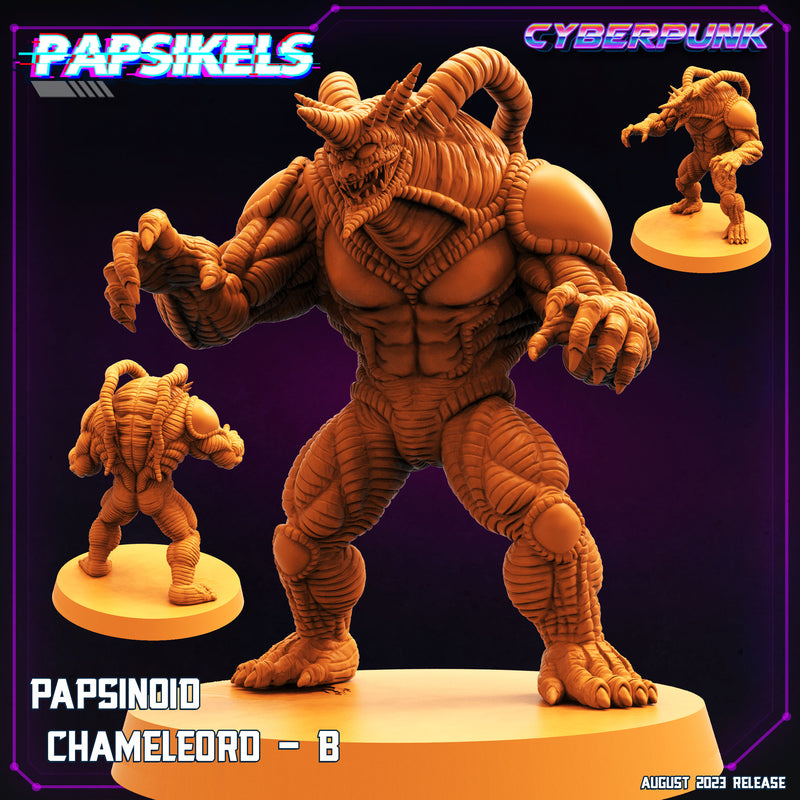 Papsinoid Chamelelord Miniatures | Cyberpunk | Sci-Fi Miniature | Papsikels