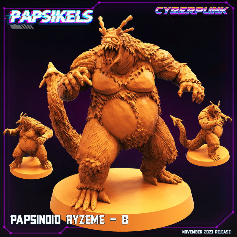 Papsinoid Ryzeme Miniatures | Cyberpunk | Sci-Fi Miniature | Papsikels