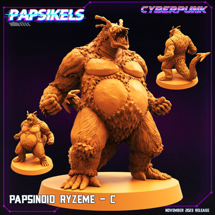 Papsinoid Ryzeme Miniatures | Cyberpunk | Sci-Fi Miniature | Papsikels