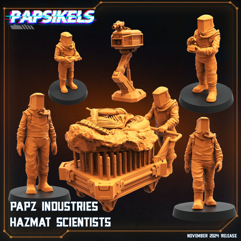 Hazmat Scientist Miniatures | Aliens Vs Humans XI Execration | Papsikels