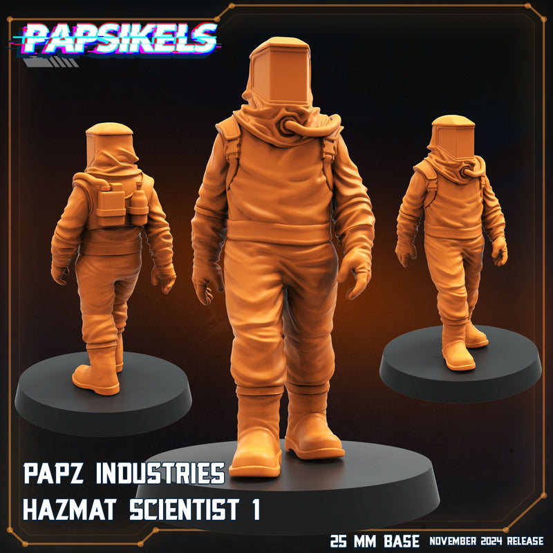 Hazmat Scientist Miniatures | Aliens Vs Humans XI Execration | Papsikels