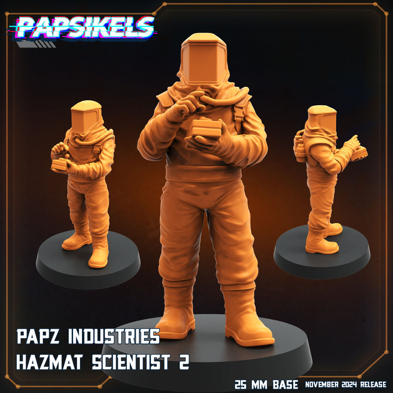 Hazmat Scientist Miniatures | Aliens Vs Humans XI Execration | Papsikels