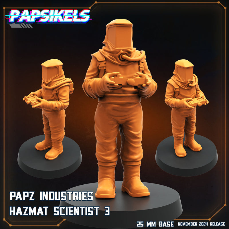 Hazmat Scientist Miniatures | Aliens Vs Humans XI Execration | Papsikels