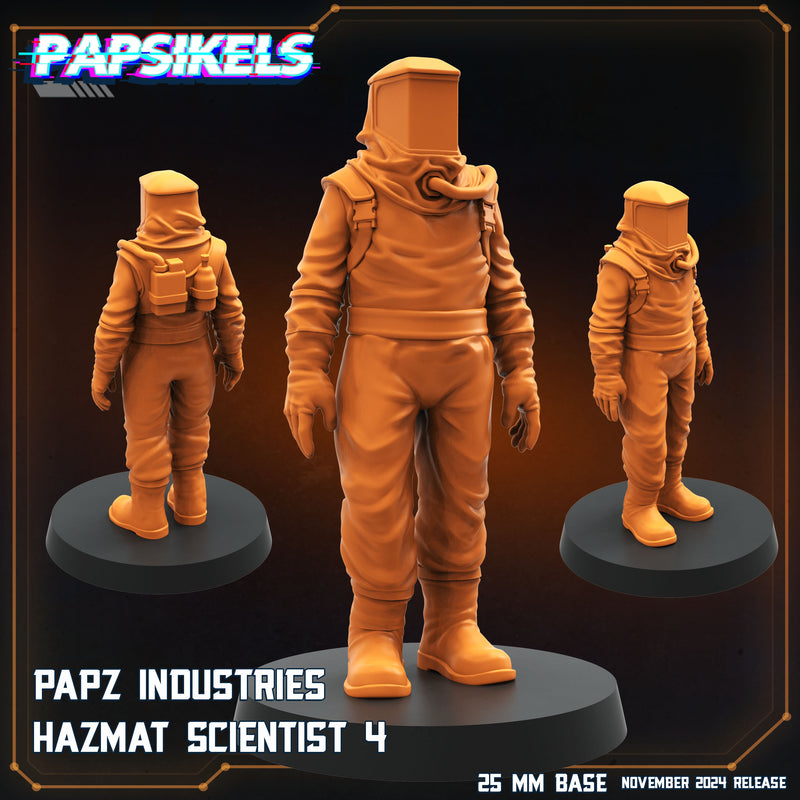 Hazmat Scientist Miniatures | Aliens Vs Humans XI Execration | Papsikels