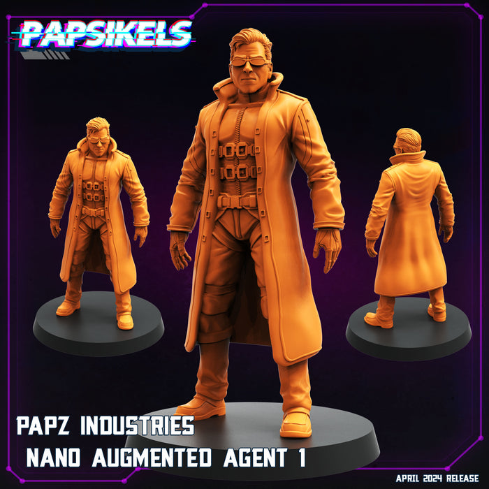 Nand Augmented Agent 1 | Cyberpunk | Sci-Fi Miniature | Papsikels