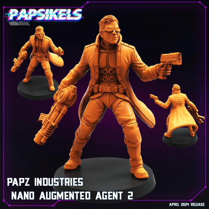 Nand Augmented Agent 2 | Cyberpunk | Sci-Fi Miniature | Papsikels