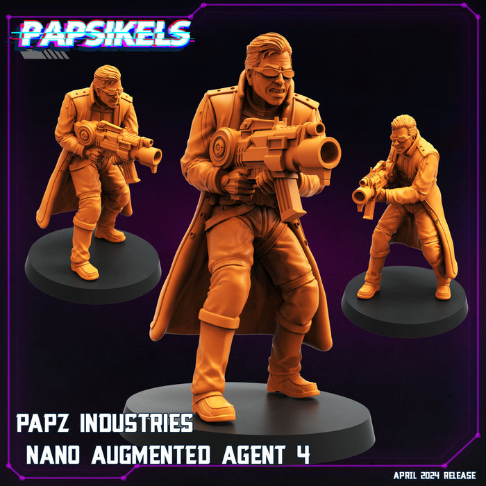 Nand Augmented Agent 3 | Cyberpunk | Sci-Fi Miniature | Papsikels