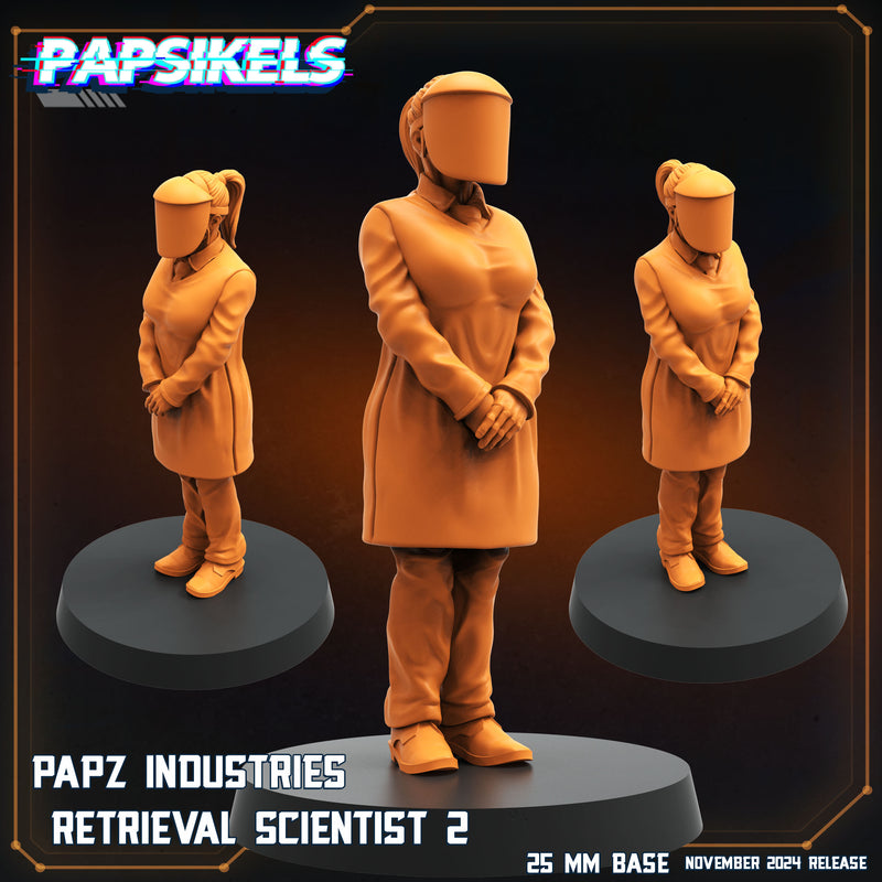 Retrieval Scientist Miniatures | Aliens Vs Humans XI Execration | Papsikels