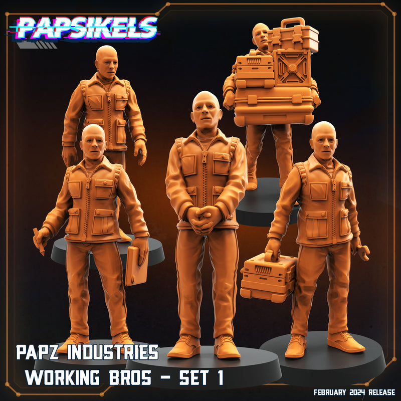 Working Bro Miniatures | Dropship Troopers IV | Sci-Fi Miniature | Papsikels