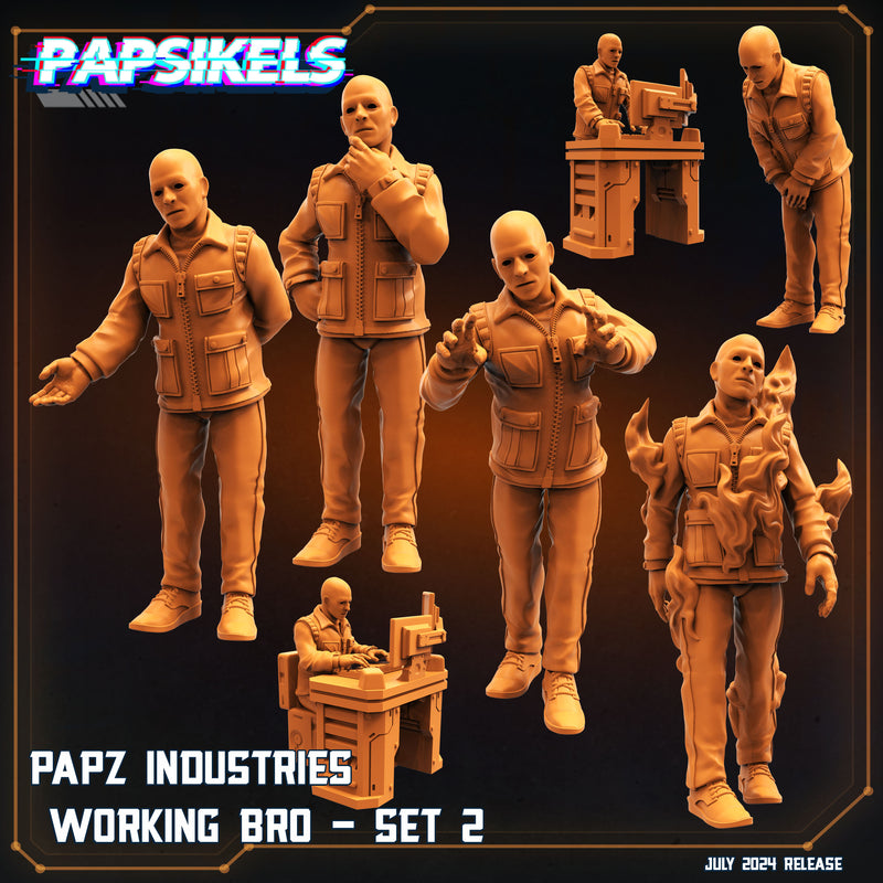 Working Bro 2 Miniatures | Aliens Vs Humans VII Resurgence | Sci-Fi Miniature | Papsikels