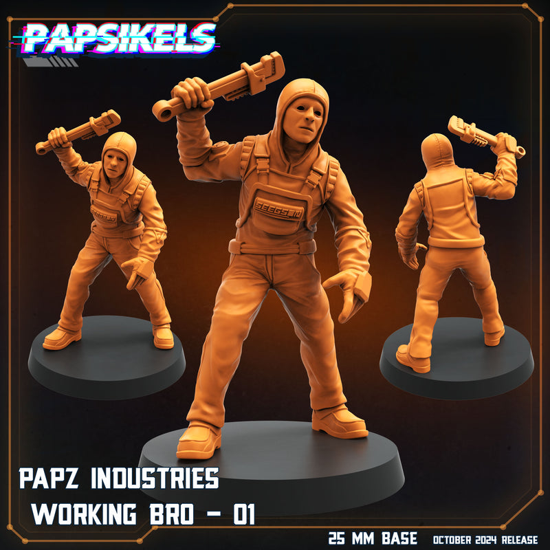 Working Bro 4 Miniatures | Aliens Vs Humans VIII No Remorse | Sci-Fi Miniature | Papsikels