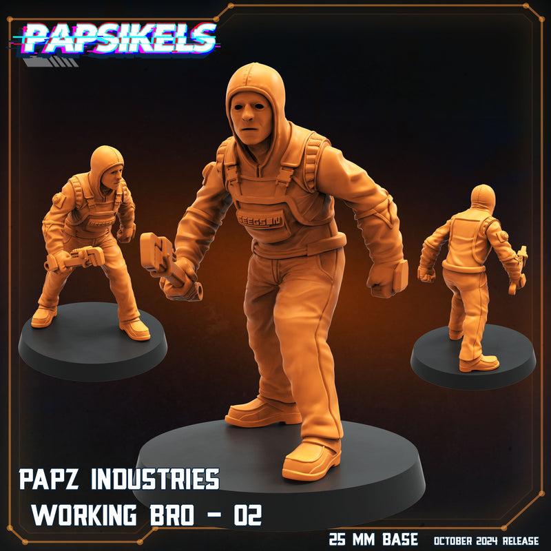 Working Bro 4 Miniatures | Aliens Vs Humans VIII No Remorse | Sci-Fi Miniature | Papsikels
