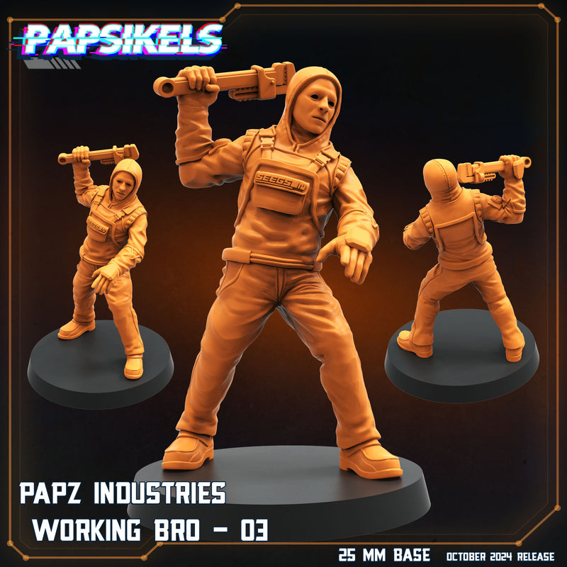 Working Bro 4 Miniatures | Aliens Vs Humans VIII No Remorse | Sci-Fi Miniature | Papsikels
