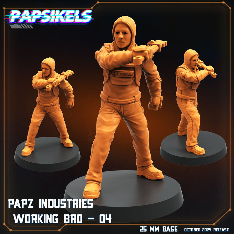 Working Bro 4 Miniatures | Aliens Vs Humans VIII No Remorse | Sci-Fi Miniature | Papsikels