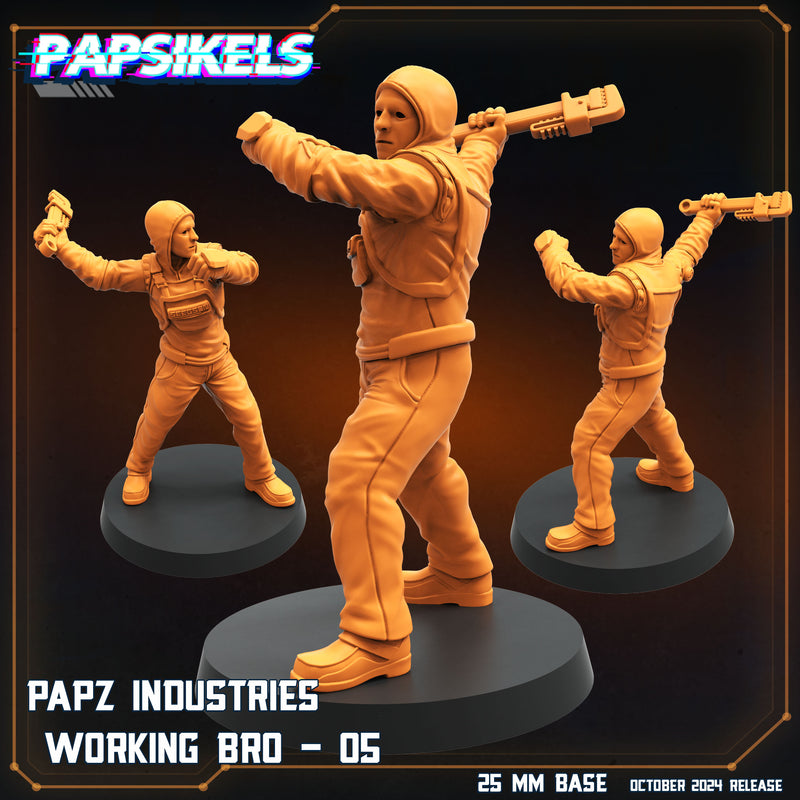 Working Bro 4 Miniatures | Aliens Vs Humans VIII No Remorse | Sci-Fi Miniature | Papsikels
