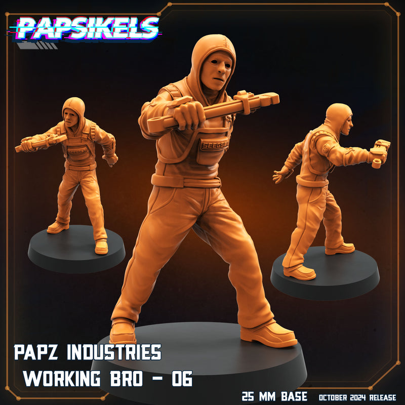 Working Bro 4 Miniatures | Aliens Vs Humans VIII No Remorse | Sci-Fi Miniature | Papsikels