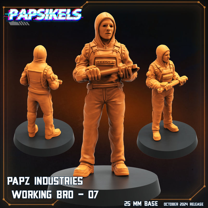 Working Bro 4 Miniatures | Aliens Vs Humans VIII No Remorse | Sci-Fi Miniature | Papsikels