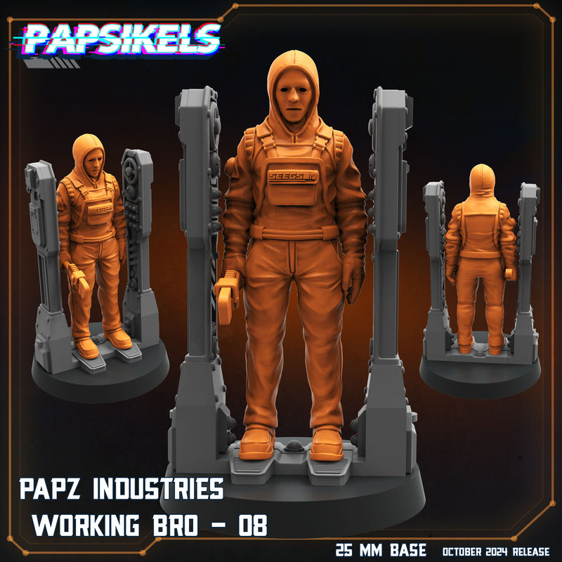 Working Bro 4 Miniatures | Aliens Vs Humans VIII No Remorse | Sci-Fi Miniature | Papsikels