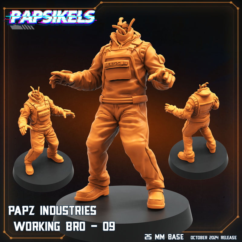 Working Bro 4 Miniatures | Aliens Vs Humans VIII No Remorse | Sci-Fi Miniature | Papsikels