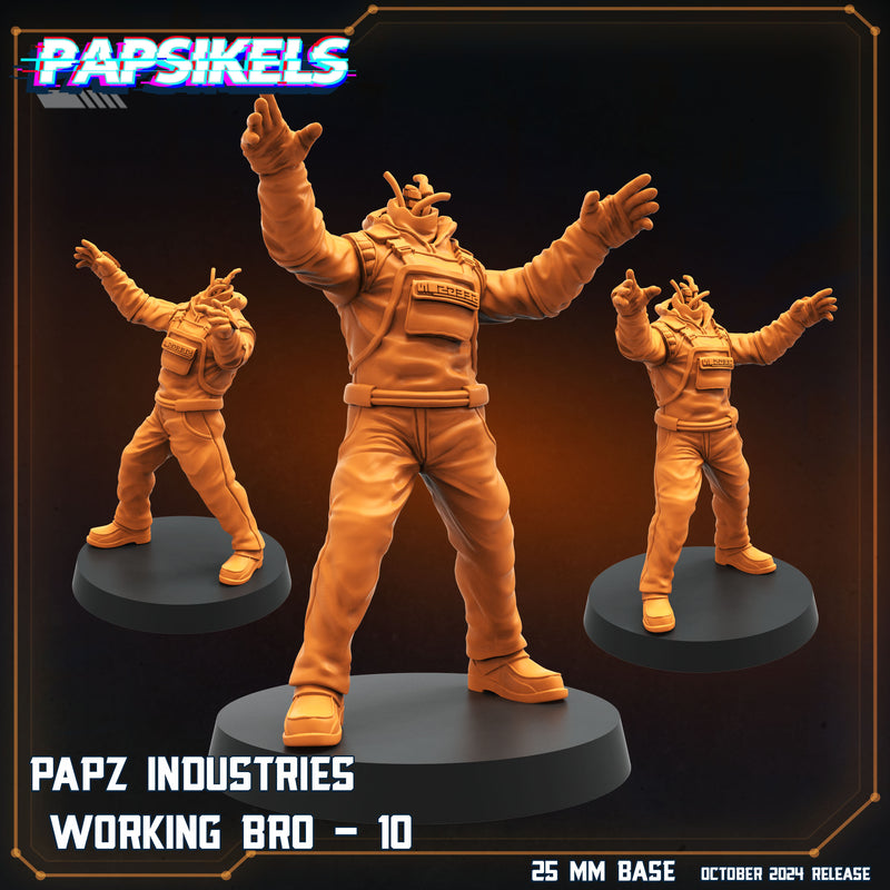 Working Bro 4 Miniatures | Aliens Vs Humans VIII No Remorse | Sci-Fi Miniature | Papsikels