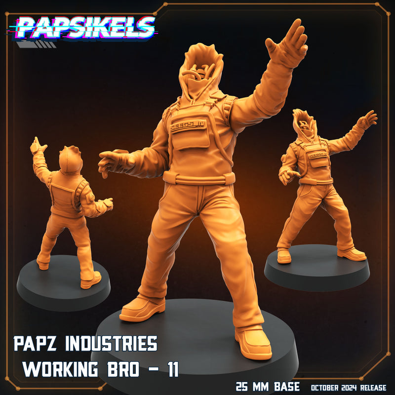 Working Bro 4 Miniatures | Aliens Vs Humans VIII No Remorse | Sci-Fi Miniature | Papsikels