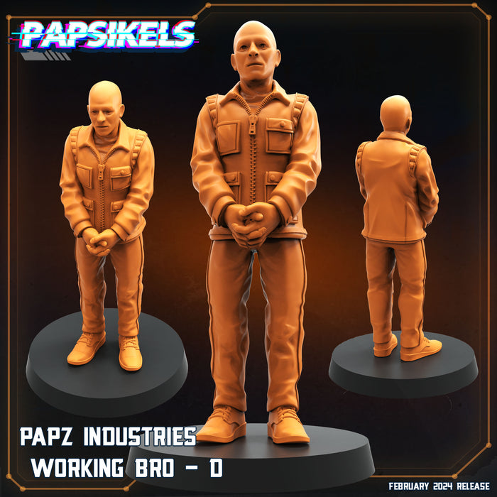 Working Bro D | Dropship Troopers IV | Sci-Fi Miniature | Papsikels