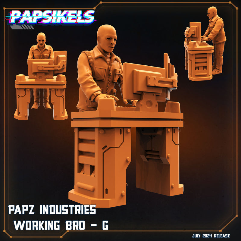 Working Bro 2 A Miniatures | Aliens Vs Humans VII Resurgence | Sci-Fi Miniature | Papsikels