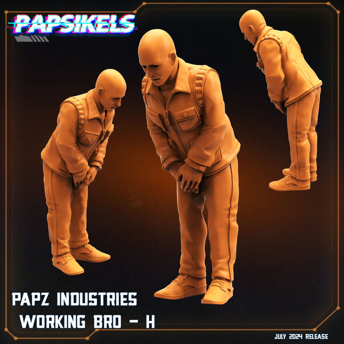 Working Bro 2 B Miniatures | Aliens Vs Humans VII Resurgence | Sci-Fi Miniature | Papsikels