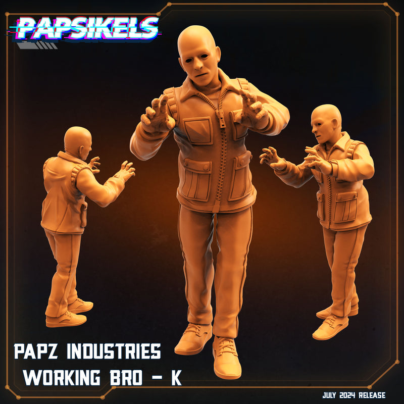 Working Bro 2 B Miniatures | Aliens Vs Humans VII Resurgence | Sci-Fi Miniature | Papsikels