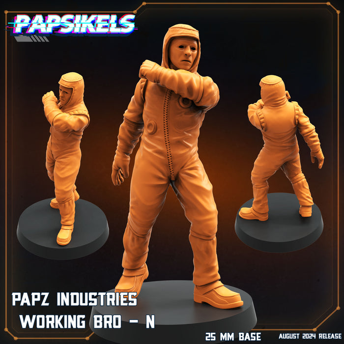 Working Bro 3 Miniatures | Aliens Vs Humans VIII No Remorse | Sci-Fi Miniature | Papsikels