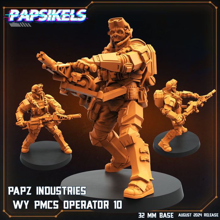 PMCS Operator Squad 2 Miniatures | Aliens Vs Humans VIII No Remorse | Sci-Fi Miniature | Papsikels