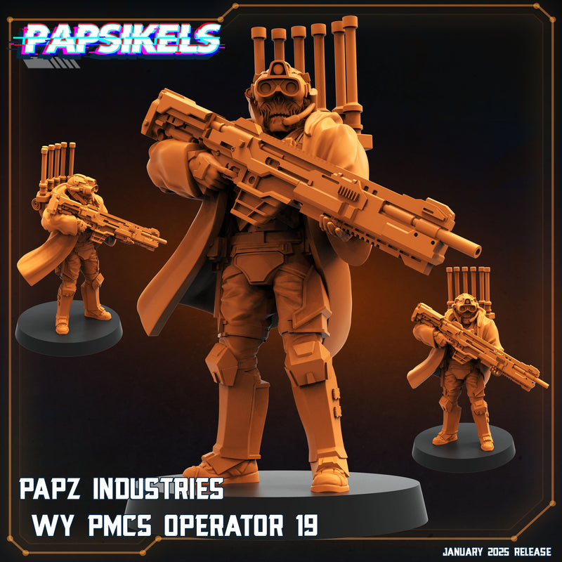 PMCS Operator Squad 3 Miniatures | Aliens Vs Humans XIII Ascension | Papsikels