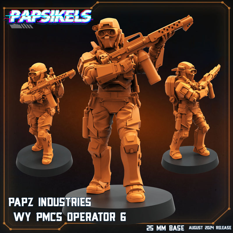 PMCS Operator Squad 2 Miniatures | Aliens Vs Humans VIII No Remorse | Sci-Fi Miniature | Papsikels