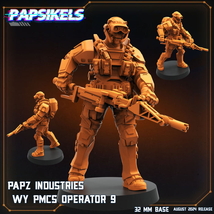 PMCS Operator Squad 2 Miniatures | Aliens Vs Humans VIII No Remorse | Sci-Fi Miniature | Papsikels