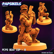 PCPD Beat Cop Miniatures | Cyberpunk | Sci-Fi Miniature | Papsikels TabletopXtra