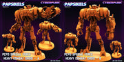 PCPD Heavy Combat Droid Miniatures | Cyberpunk | Sci-Fi Miniature | Papsikels TabletopXtra