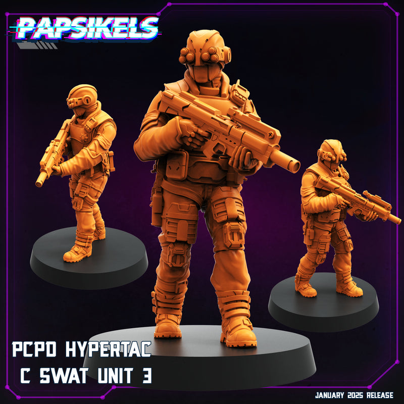 PCPD Hypertac SWAT Unit Miniatures | Cyberpunk | Papsikels
