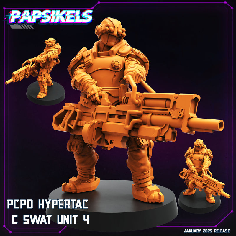 PCPD Hypertac SWAT Unit Miniatures | Cyberpunk | Papsikels