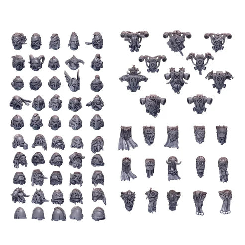 Primal Hounds Core Squad Upgrade Pack | Conversion Bits For 28mm 32mm Sci-fi Space Knights