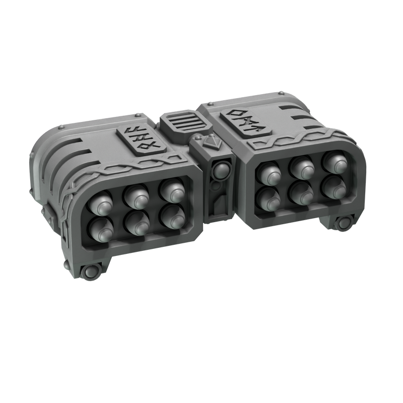 Missile Rack Primal Hounds Conversion Bits For 28mm 32mm Sci-fi Space Knights
