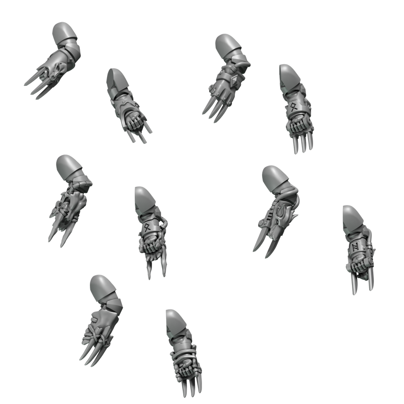 Claws Primal Hounds Conversion Bits For 28mm 32mm Sci-fi Space Knights